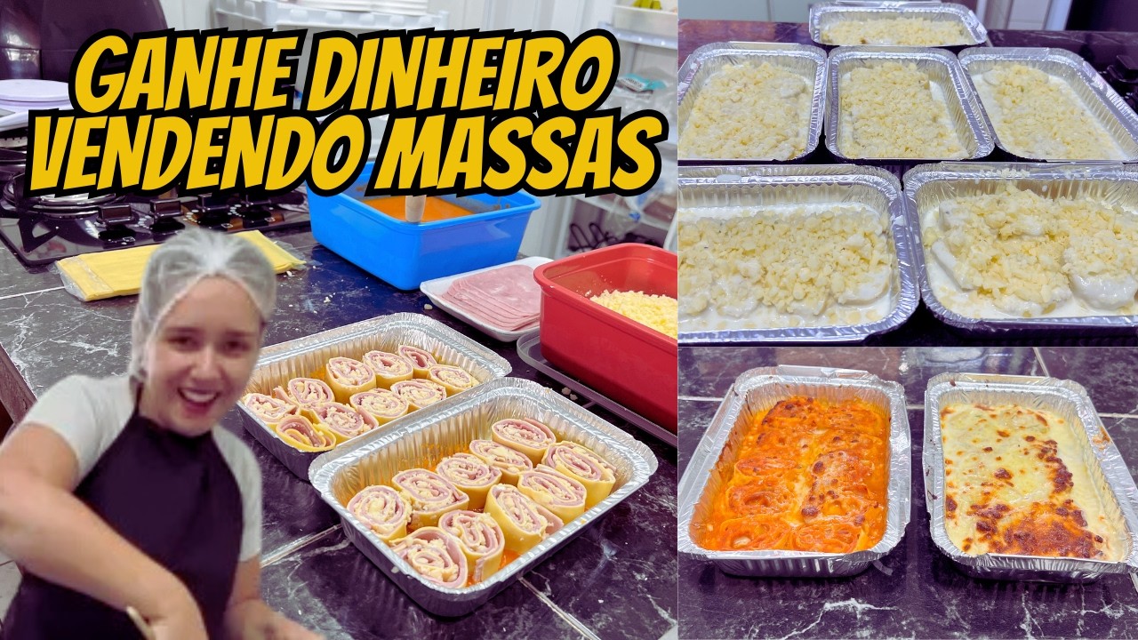 COMO FAZER RONDELLI CONGELADO PARA VENDER - PRODUÇÃO DE 2 SABORES: FRANGO E PRESUNTO E QUEIJO