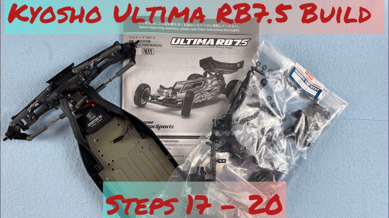 Сборка Kyosho Ultima RB7.5 — Шаги 17–20