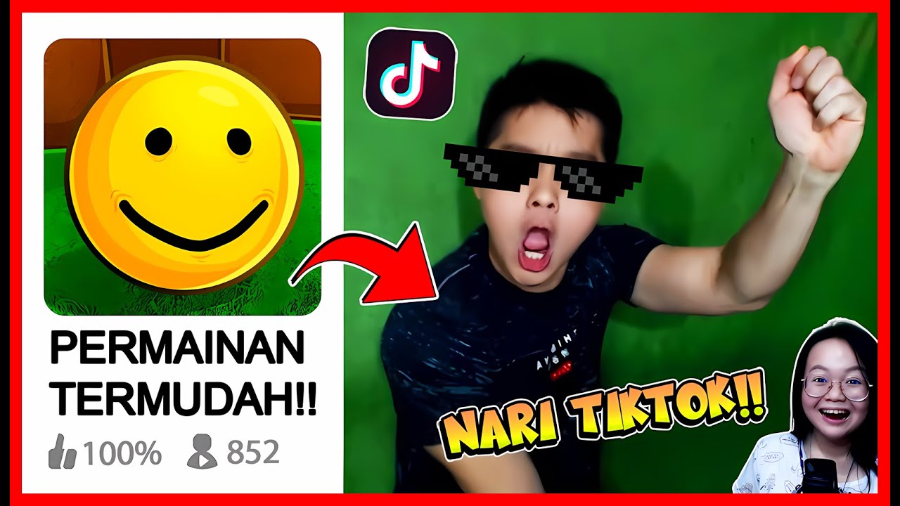 CHALLENGE MENYELESAIKAN GAME TERMUDAH DI ROBLOX !! GAGAL = NARI TIKTOK !! Feat @MOMON  Roblox