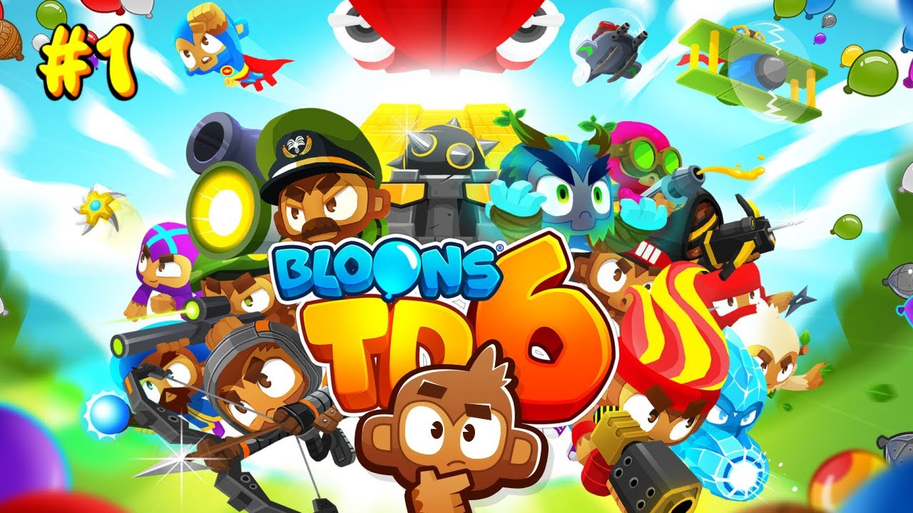 Начало противостояния между обезьянами и шарами (1) в Bloons TD6