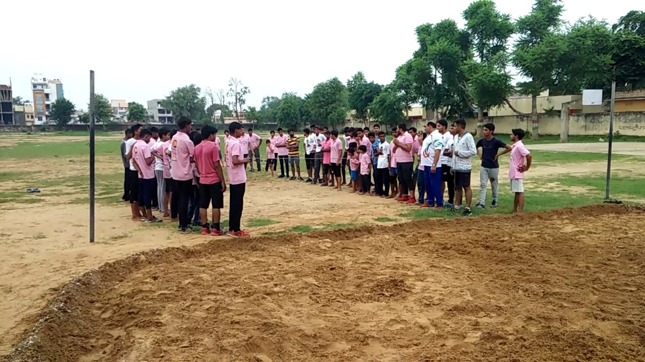 Sardar school kotputli wrestling tearing long jamp     coach Rajkumar g pahlwan