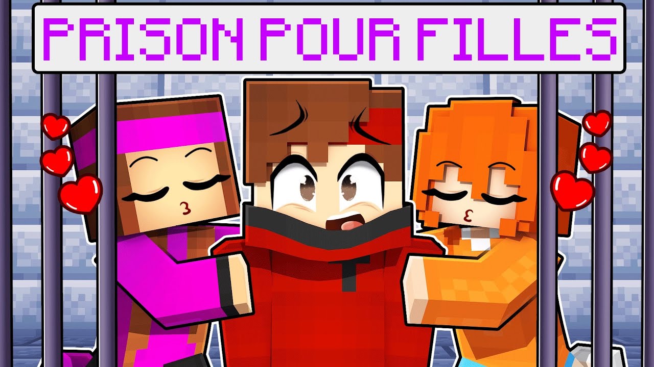ENFERMÉ dans une PRISON Réservée aux FILLES sur Minecraft !