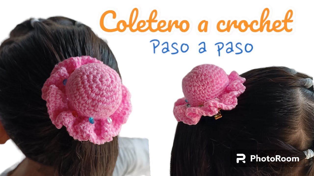 como tejer COLETERO A CROCHET paso a paso / how to crochet for beginners . laço de cabelo crochet