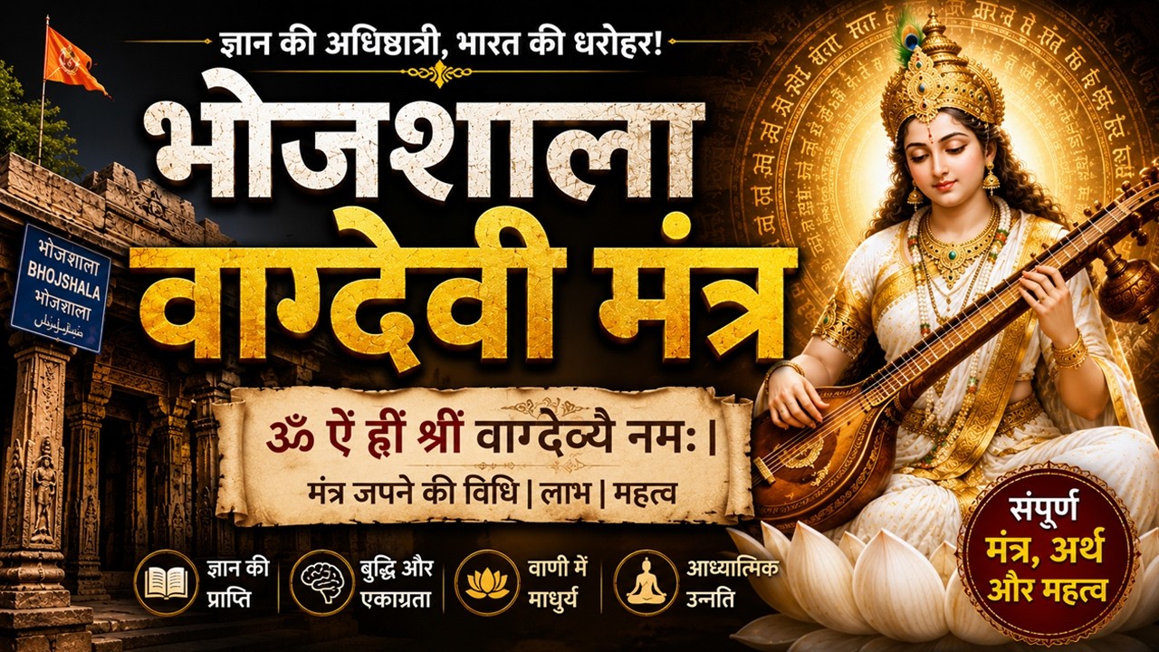 Bhojshala Vagdhevi Mantra || चलो भोजशाला || Maa Vagdevi || Bhojshala Devotional Song