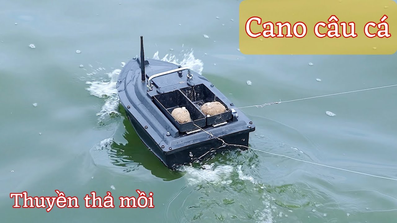 thuyền thả mồi cano thả thính câu cá