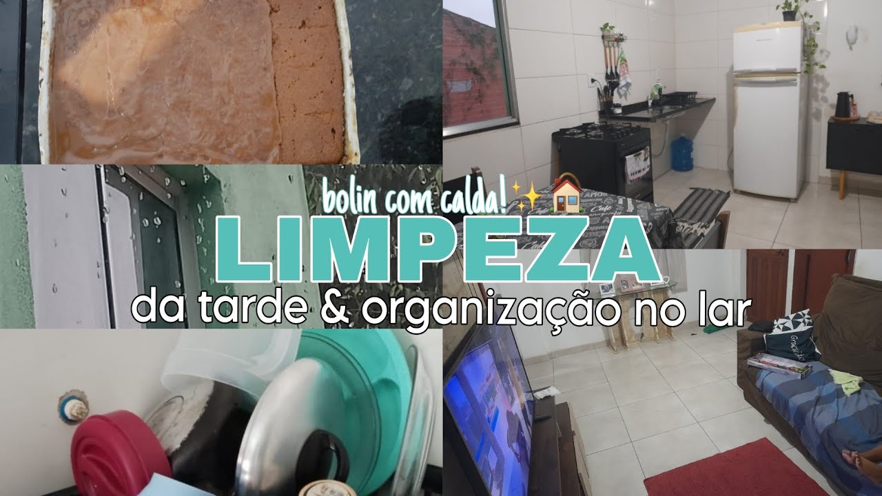 LIMPEZA DA TARDE/NOITE & organização, novidades e receita✨🧹 🏡🫧😁🩵