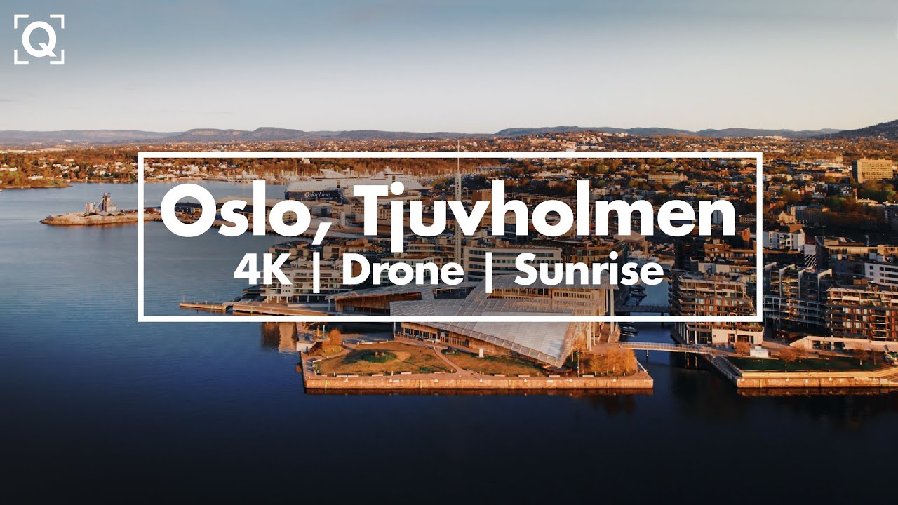 Oslo, Tjuvholmen | Sunrise | 4K | Drone