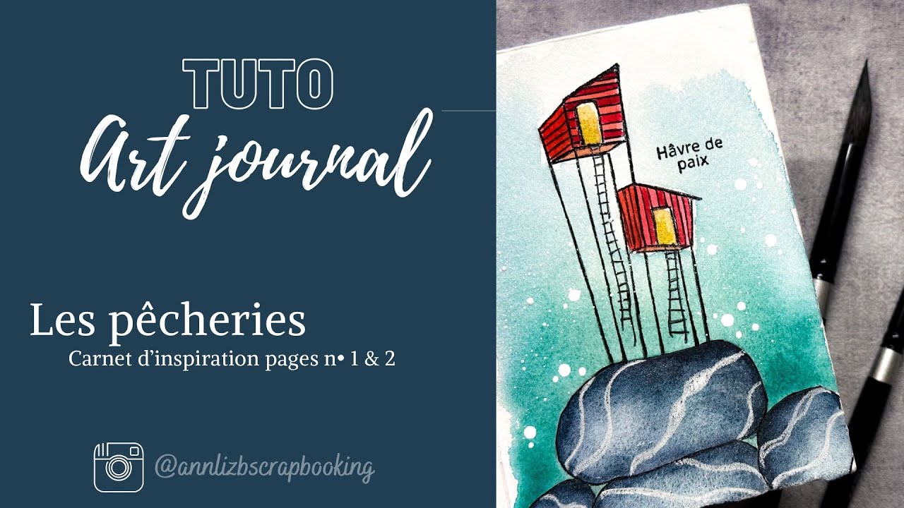 Carnet créatif aquarelle : pages 1 et 2