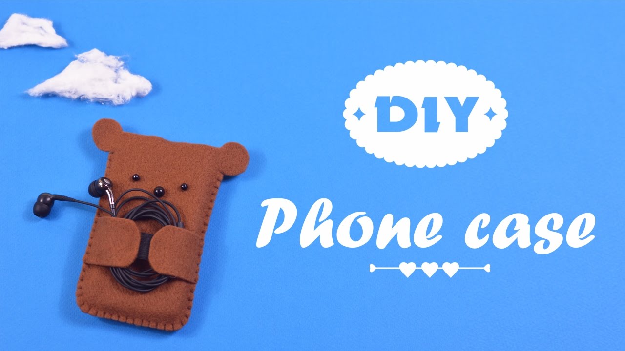 DIY Case Made of Felt for Smart Phone | How to make phone case