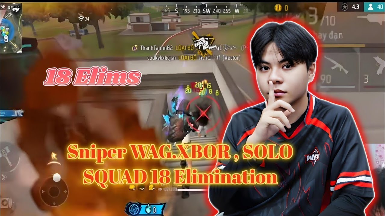 Sniper WAG.XBOR , SOLO SQUAD 18 Elimination  #wag#ffwssea2026#freefire