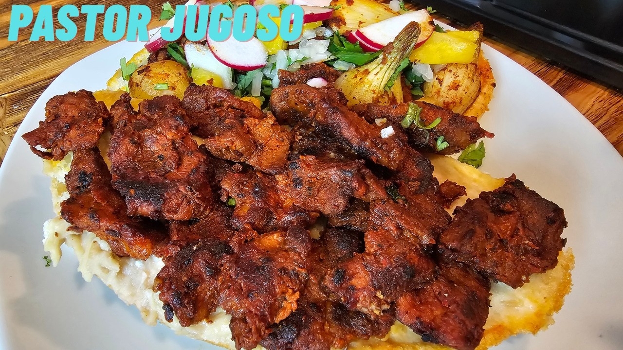Esta Carne al Pastor Quedó Jugosita y Deliciosa 🤤🌮🥪