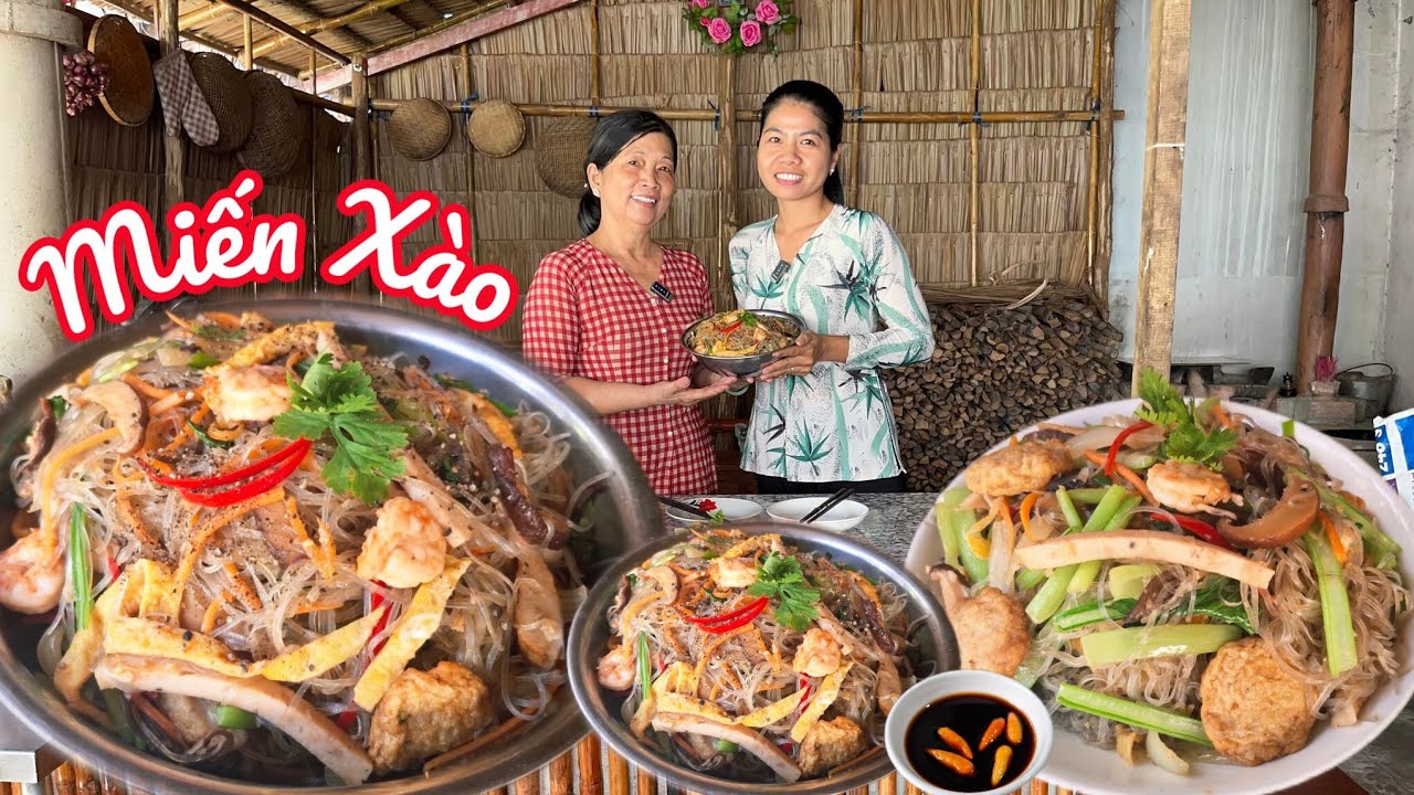 MIẾN XÀO THẬP CẨM sợi tơi không dính chùm với cách làm thật đơn giản ngon quá xá 