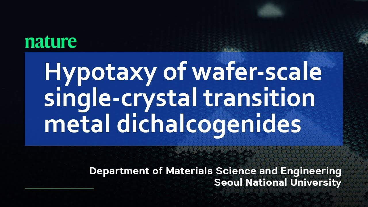 [SNU MSE] Hypotaxy of wafer-scale single-crystal transition metal dichalcogenides
