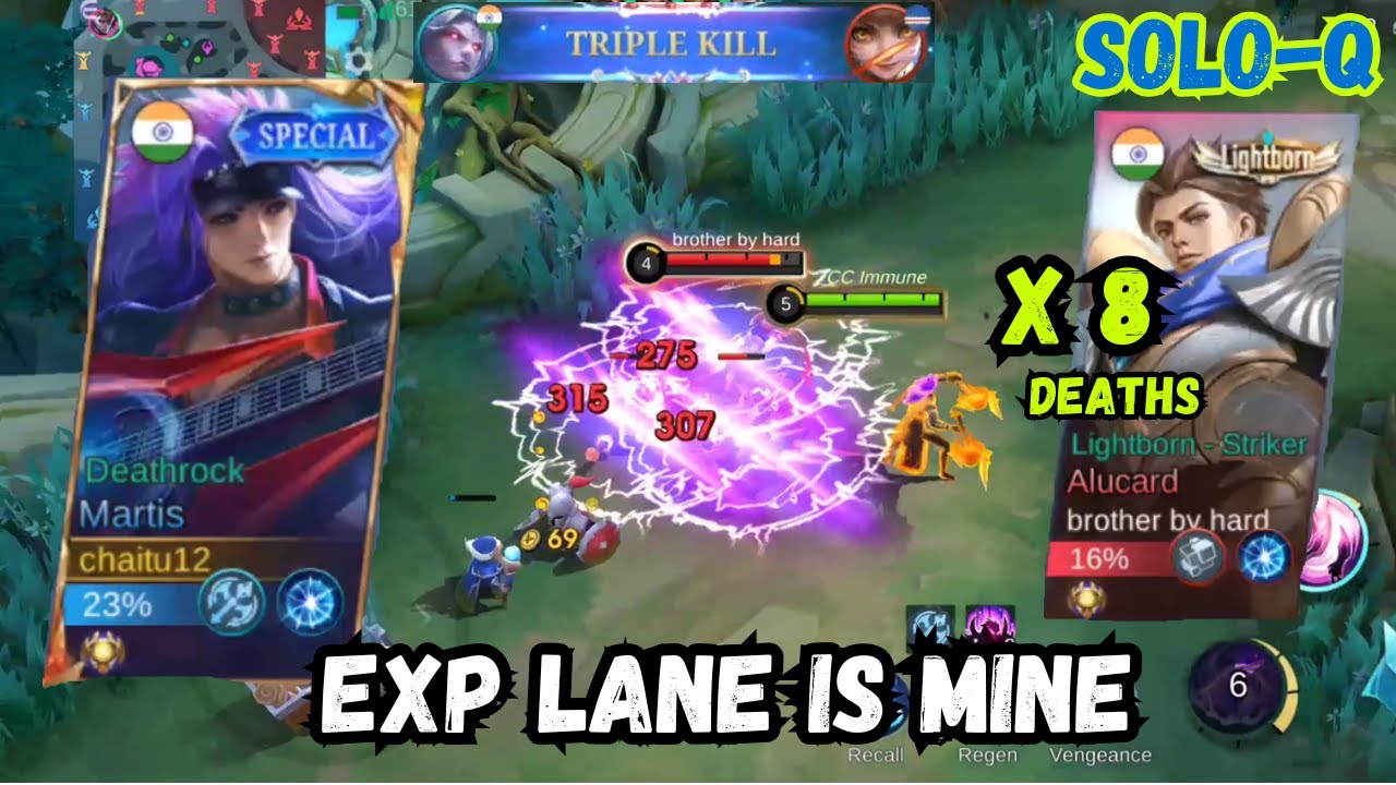 13 KILLS ~ Martis Dominance in EXP Lane || MLBB - Mobile Legends 2025 Game