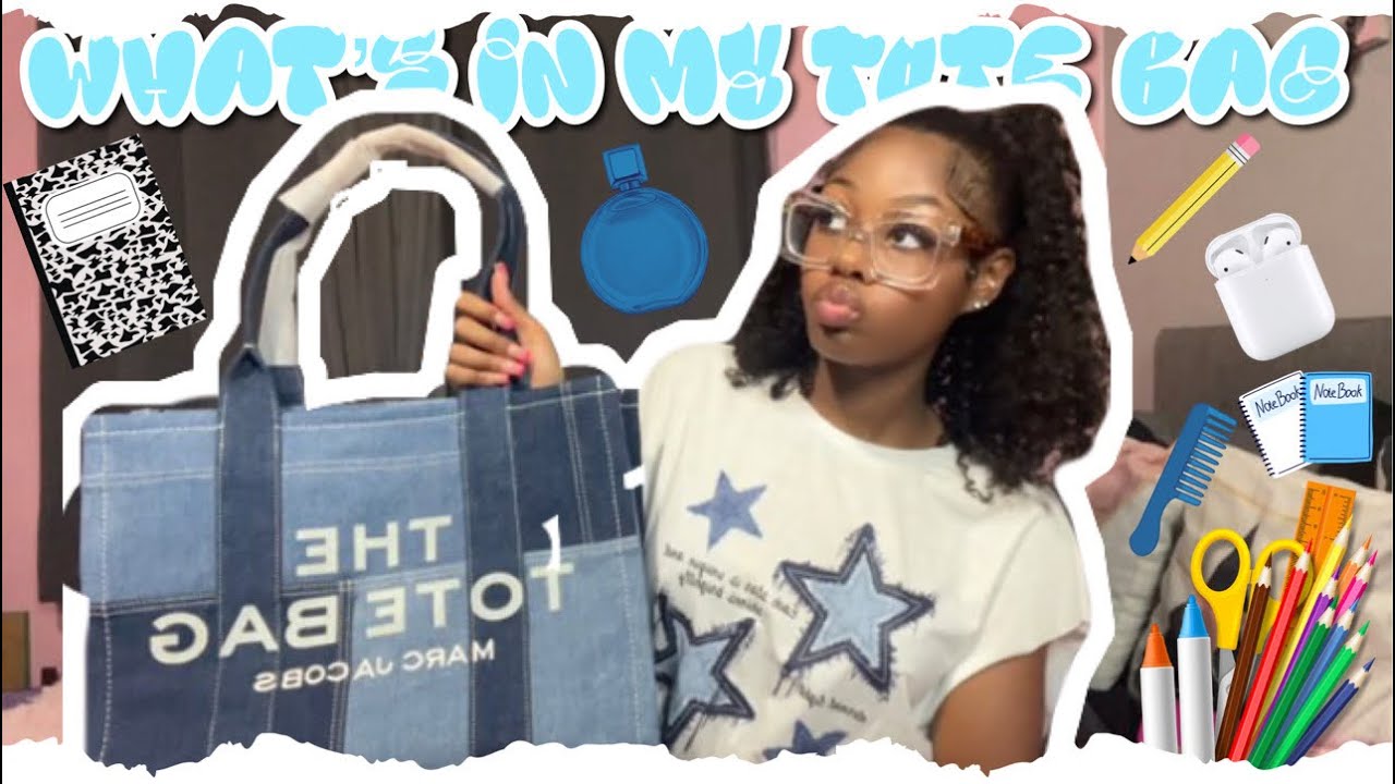 What's In My Marc Jacobs Tote Bag For School!?