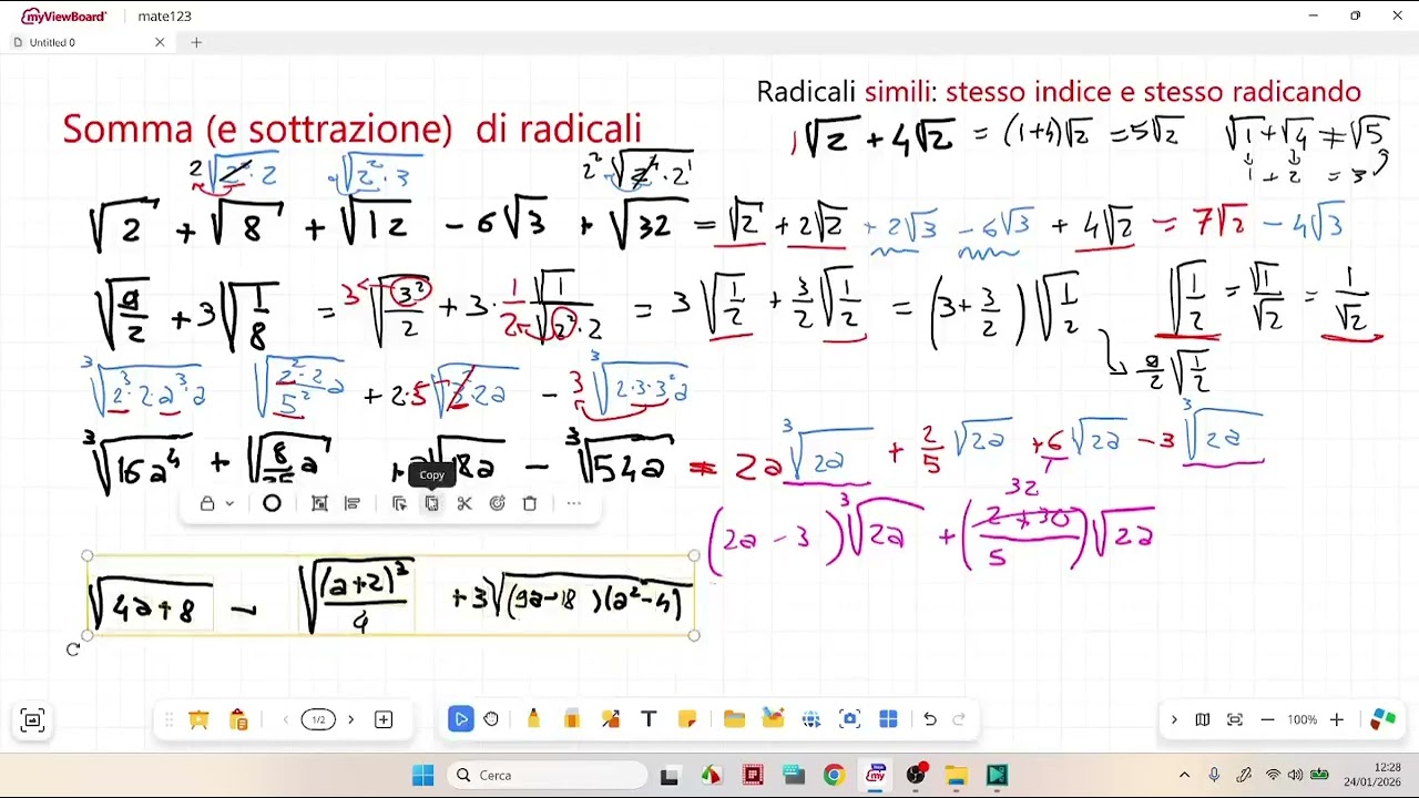 Somma di radicali  - 2