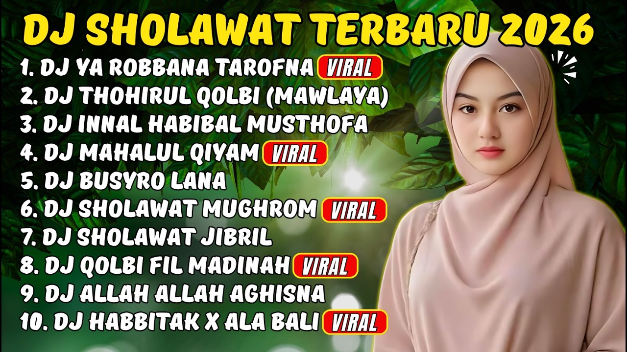 DJ Sholawat Slow Bass Penenang Hati 2026 | Adem & Khusyuk
