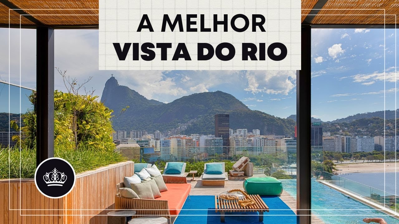 Cobertura INCRÍVEL no RIO com vista para o Cristo e Pão de Açúcar