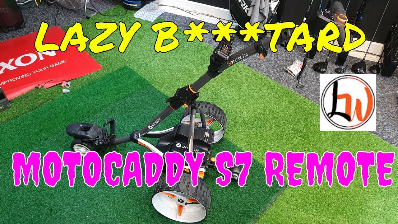 Motocaddy S7 Remote Unboxing and first use - How lazy can one man be