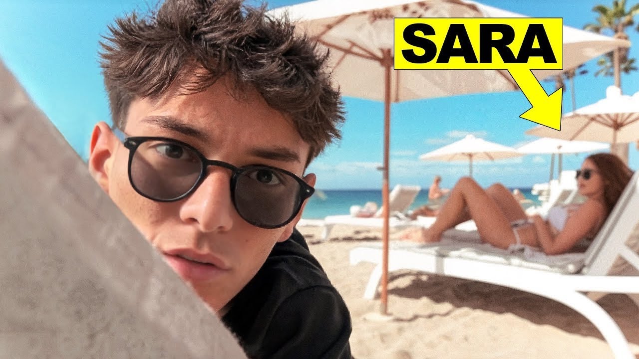 Vado di NASCOSTO in VACANZA a spiare SARA ESPOSITO..