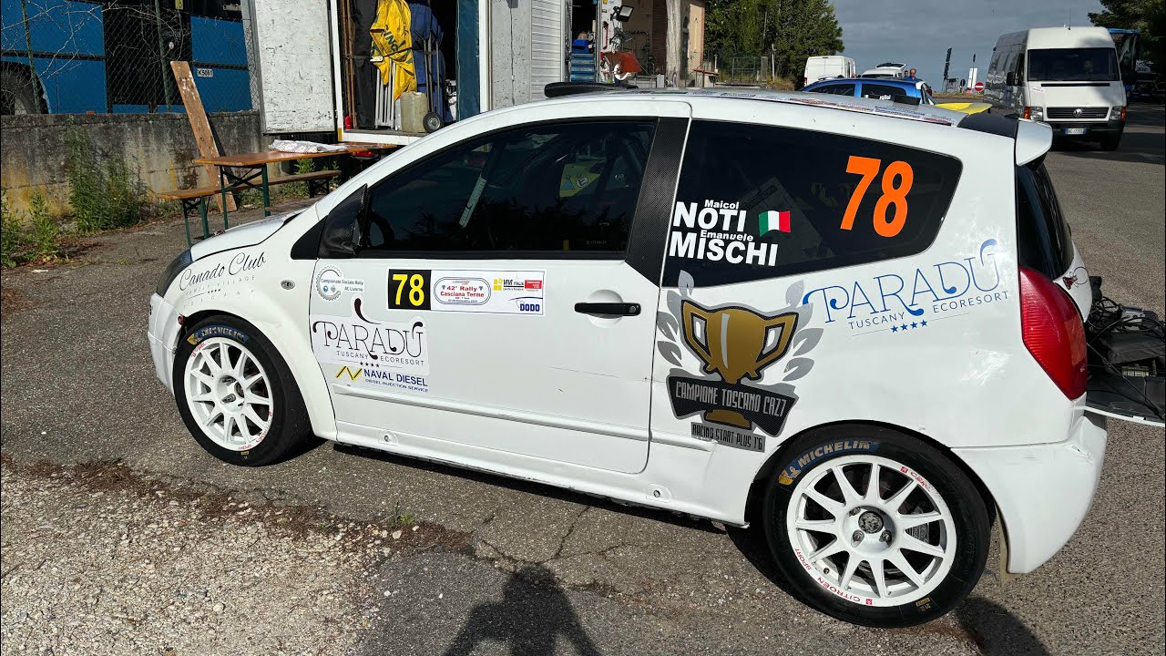 Rally Casciana Terme 2024 Noti-Mischi Citroen C2 RS 1.6 Plus