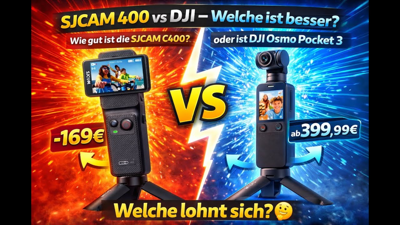 Diese Mini-Actioncam kann ALLES? 😳 SJCAM C400 Teil1/2 #unboxing #viral #vlog #new #outdoors #action