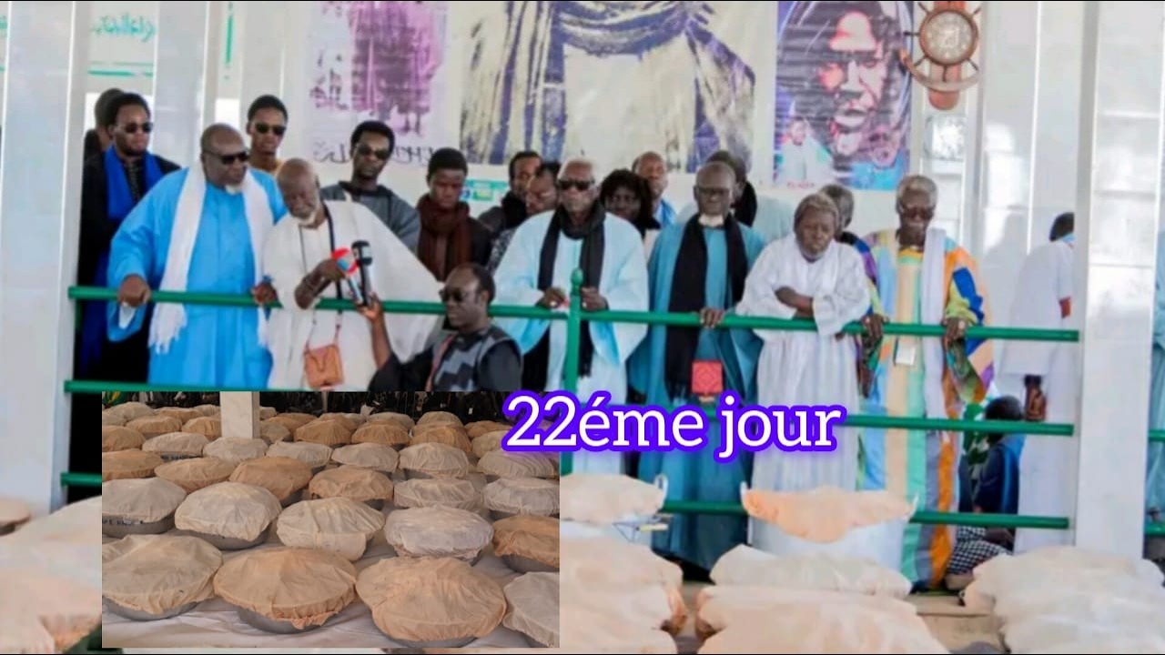 22éme jour Ndogou Khalif General Des Baye Fall Touba DIANATOU MAHWA