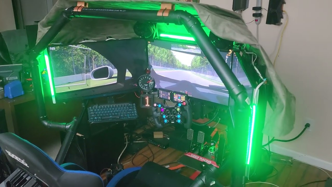 VLOG - SimRig Iracing Setup - LED Setup Run-through #iracing #simhub