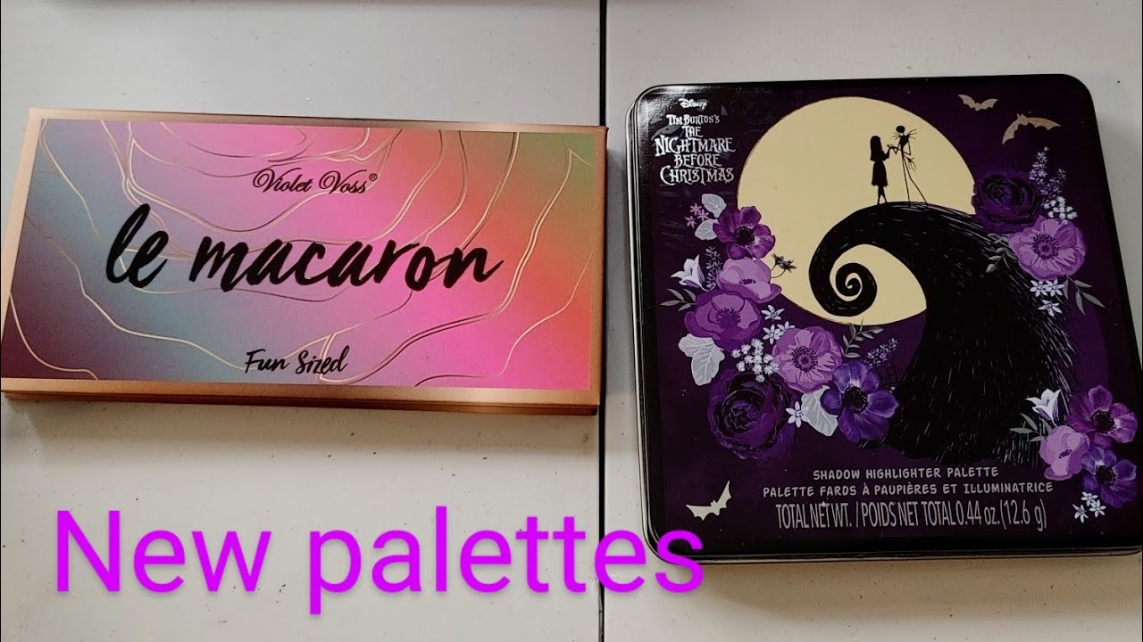 Violet Voss Le Macaron palette and a new Nightmare before Christmas palette from Hot Topic