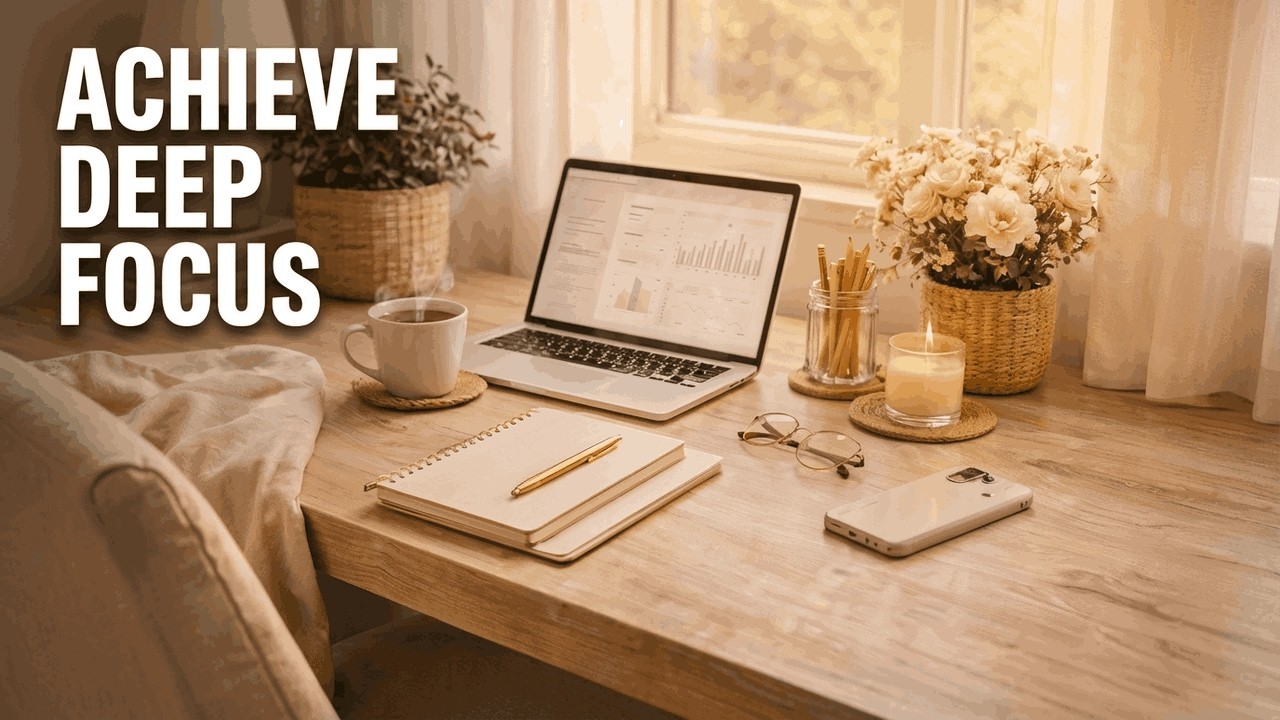 Calm Focus Music for Studying | Stay Productive & Clear