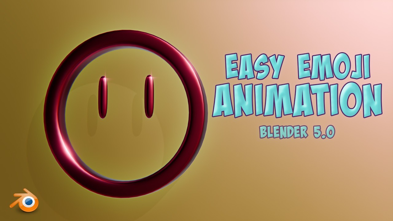 Easy Emoji Animation | Blender 5.0 Eevee