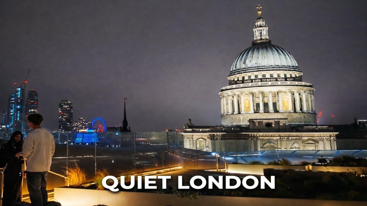 You Won’t Believe London After Dark | Night Walk Thames & Rooftops 4K HDR