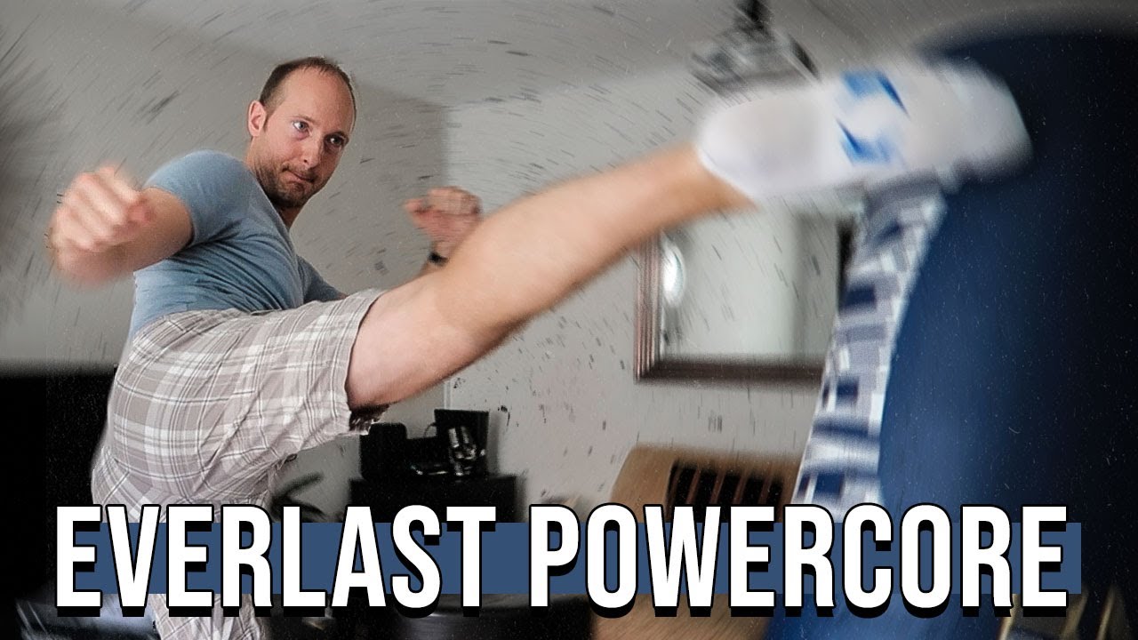 EVERLAST POWERCORE FREESTANDING PUNCH BAG!