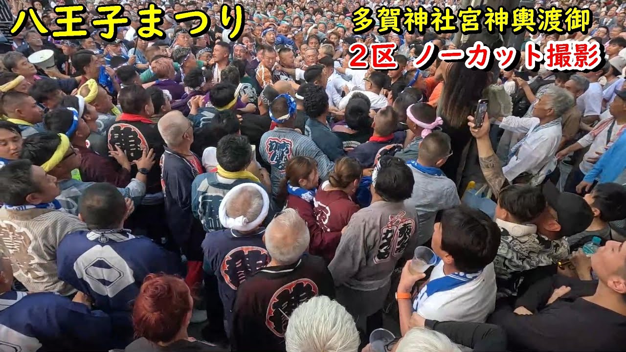 [八王子まつり]多賀神社宮神輿渡御②2区