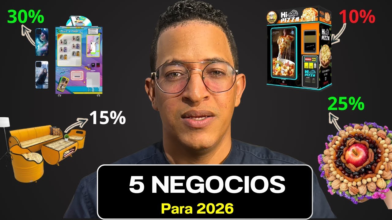 Estos Son 5 NEGOCIOS Que Puedes Hacer Con Poco Dinero  En 2026