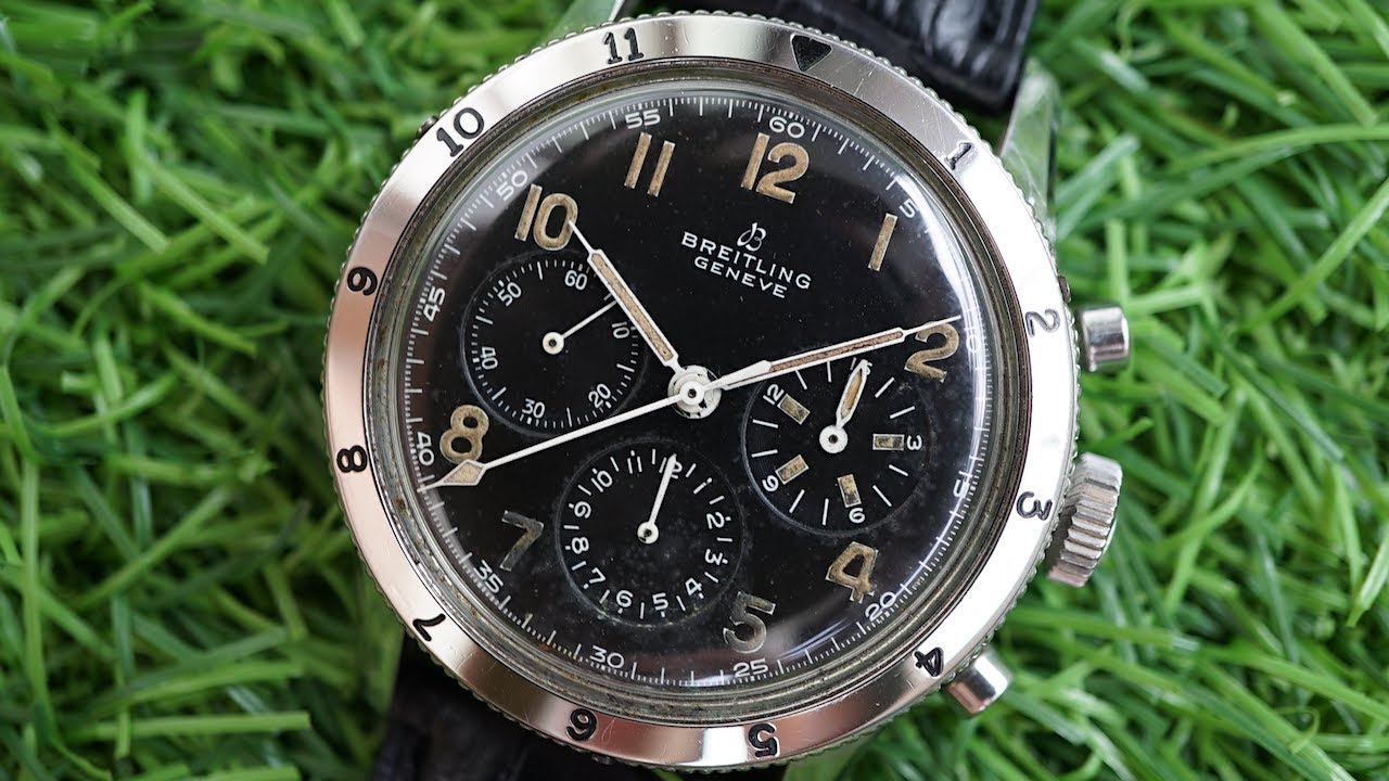 RARE Breitling 765 AVI co-pilot - original vintage from 1953 - Venus 178