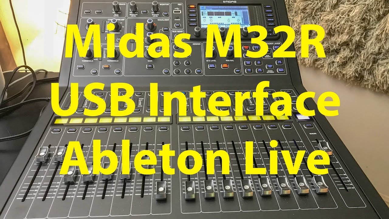 Ableton Live with Midas M32R / X32