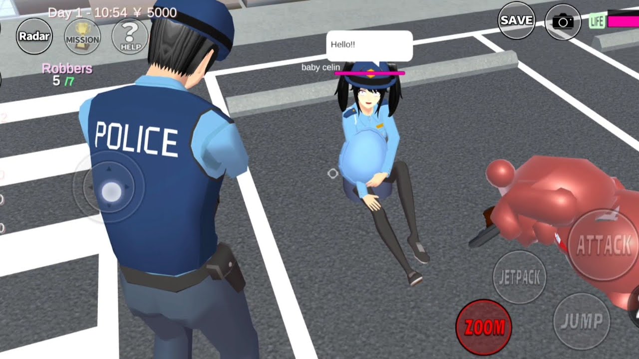 Sakura hamil melahirkan berburu m0nster | SAKURA school simulator