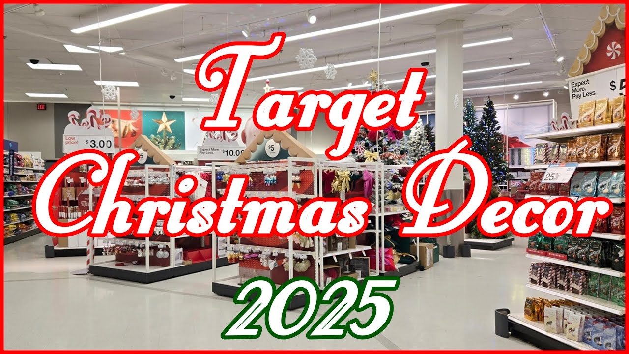 TARGET CHRISTMAS 2025 SHOP WITH ME CHRISTMAS DECORATIONS TREES ORNAMENTS