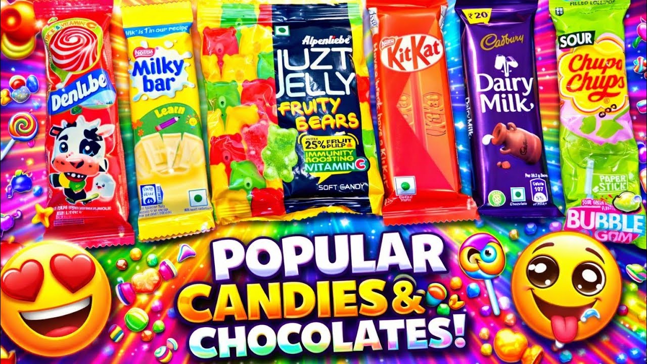 ASMR Popular Candy Eating🍫 | Lots Of Colorful Rainbow🌈Lollipop Candy Eating Challenge | Satisfying🤤🍭