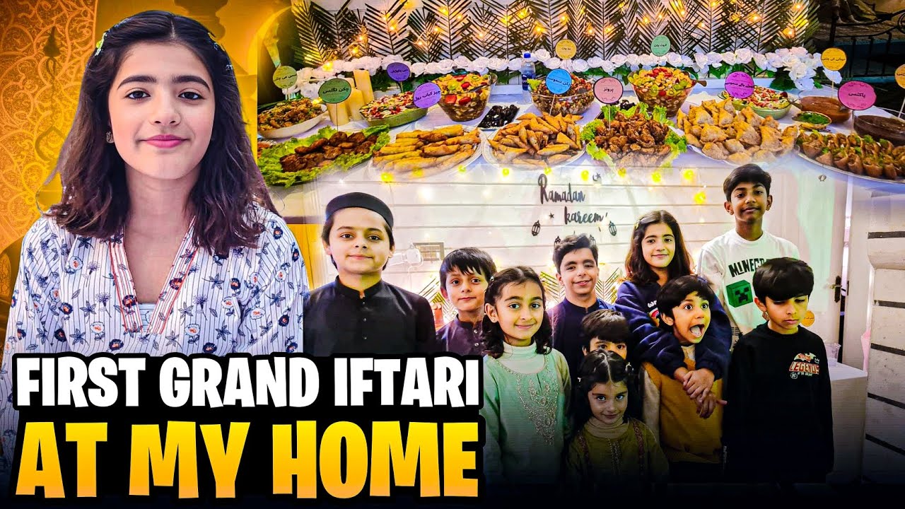 GRAND FIRST AFTAR AT OUR HOME | 1st roza 2025 | hoorainasifvlogs.