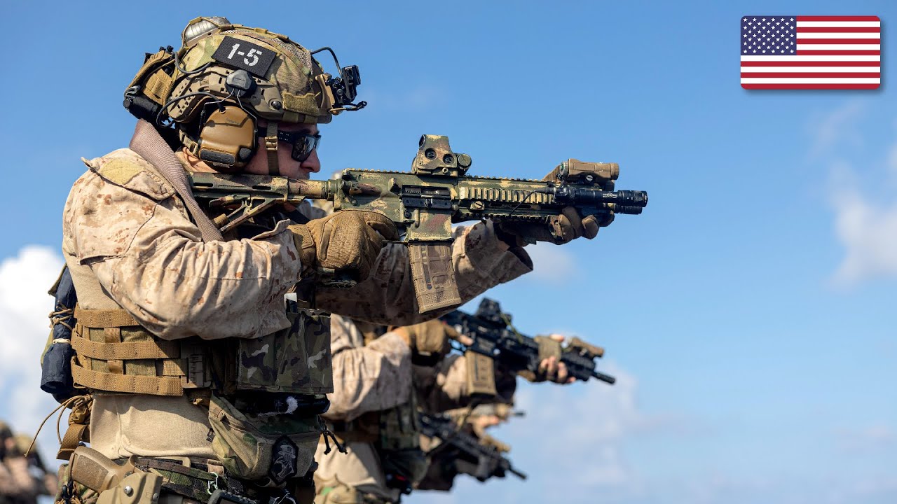U.S. Marines MEU-SOC | Live-Fire Training Aboard Amphibious Assault Ship USS Bataan