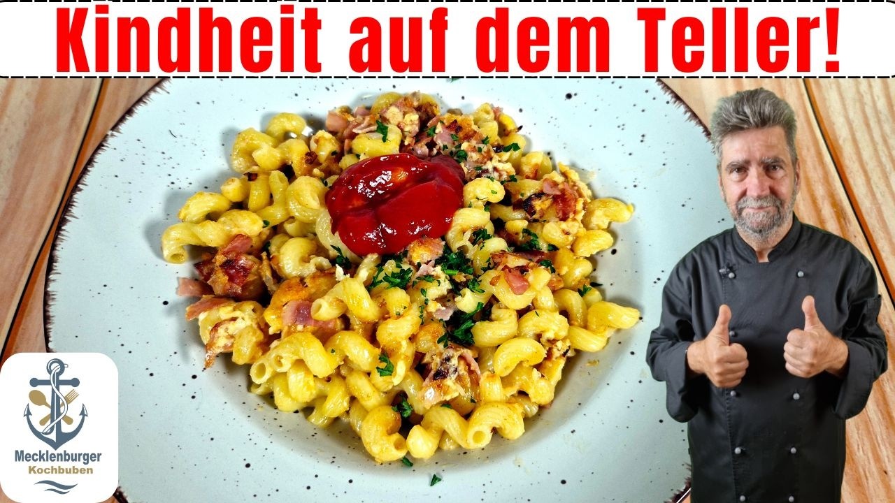 Schinken-Nudeln wie bei Oma - Das Original DDR Rezept in 20 Min.