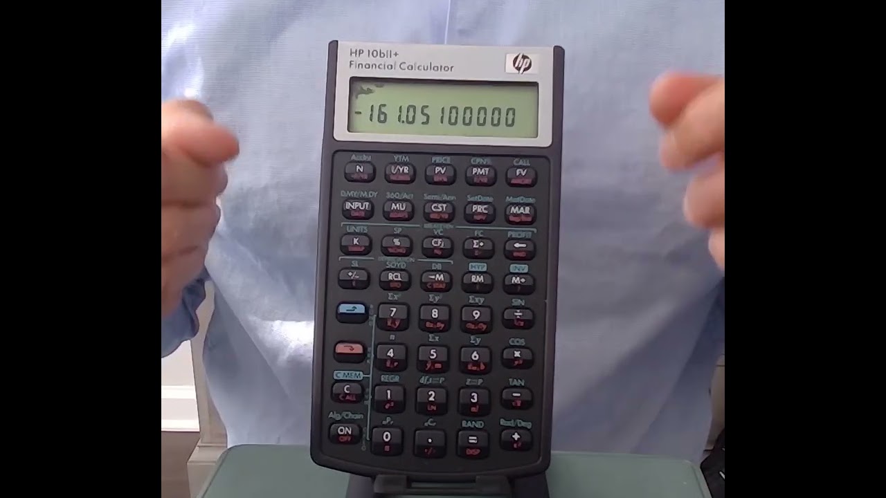 Базовое руководство по финансовому калькулятору HP 10bII+