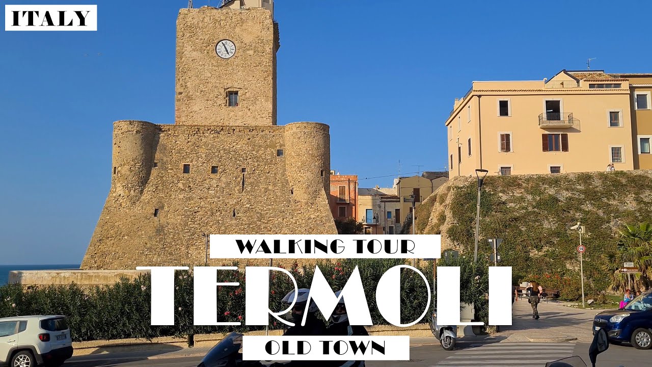 [4K] ITALY TERMOLI WALKING TOUR OLD TOWN/WŁOCHY TERMOLI - SPACER PO STARYM MIEŚCIE