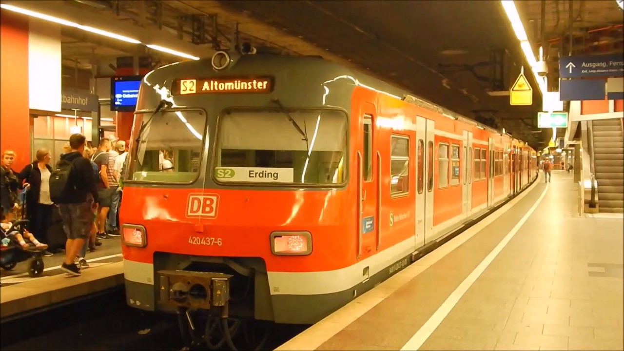 ET 420  -  Ein- und Ausfahrt M&uuml;nchen Hbf (tief)