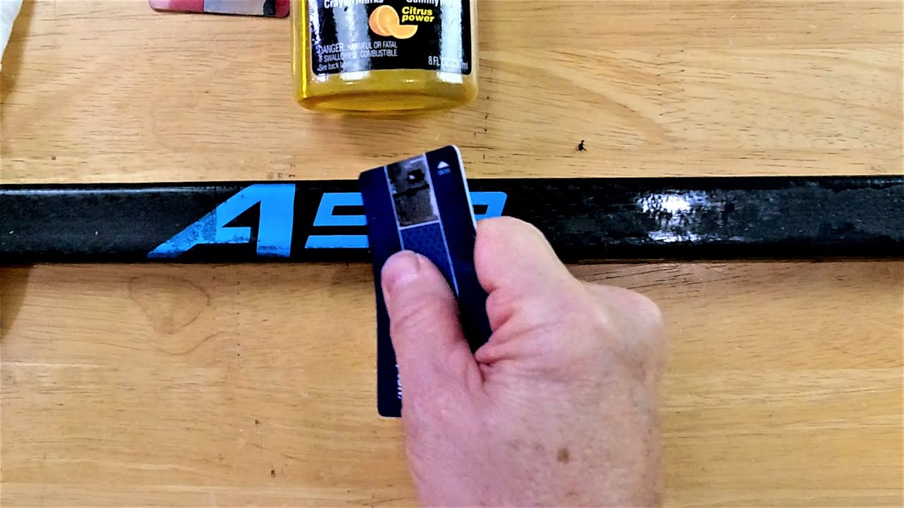 How to Clean Hockey Sticks  1 Minute DIY
