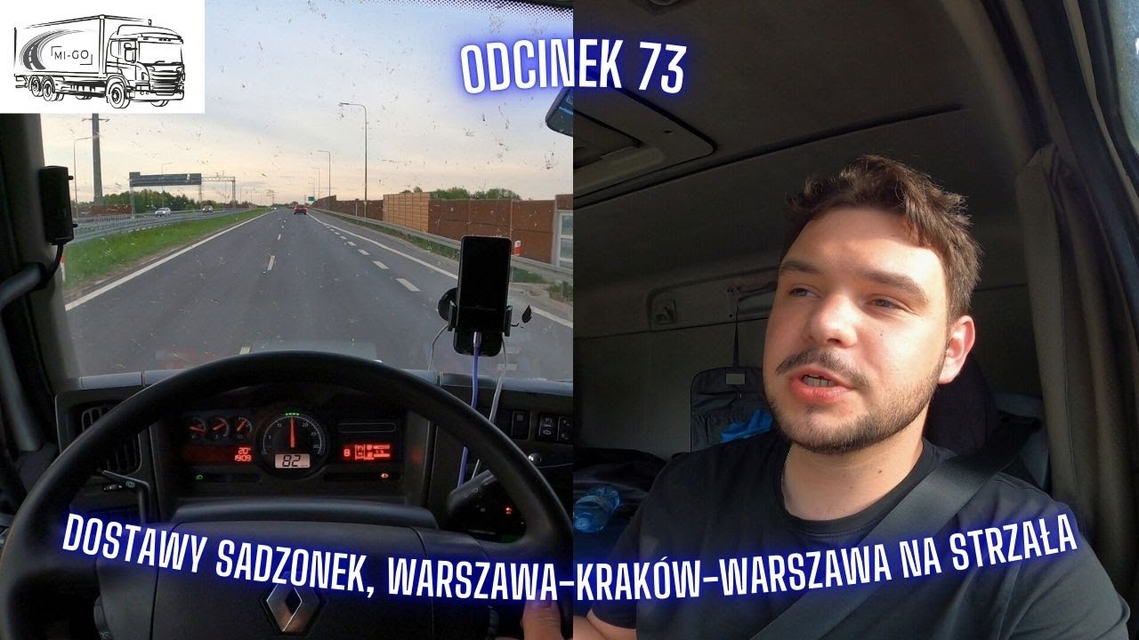 Dostawy sadzonek, Warszawa-Kraków-Warszawa na strzała