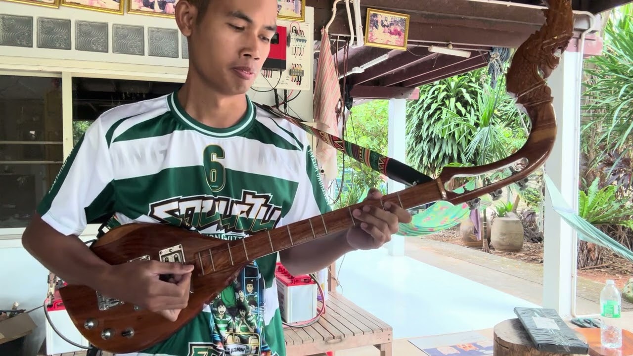 บรรเลงพิณ เพลง ถนนค้นฝัน ขออนุญาติต้นฉบับเด้อครับ ศิลปิน ตั๊กแตน ชลดา