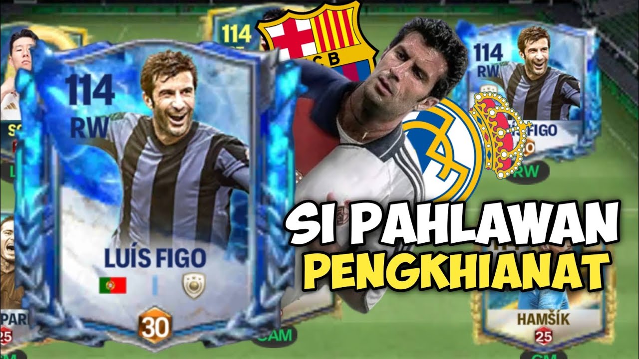Luis Figo Gocek Bek Lawan Sampai Tremor Cuyy - FC Mobile Indonesia 